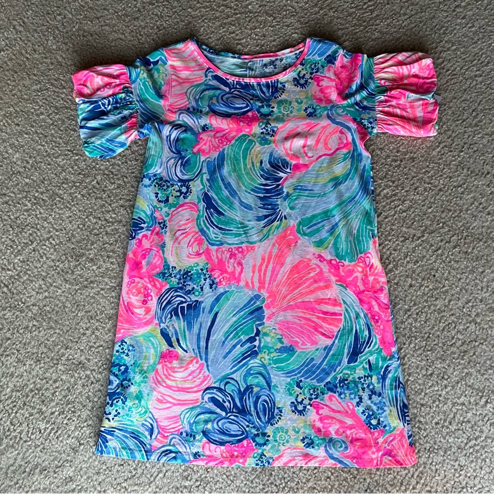Lilly Pulitzer Kids Dress in Pink and Blue